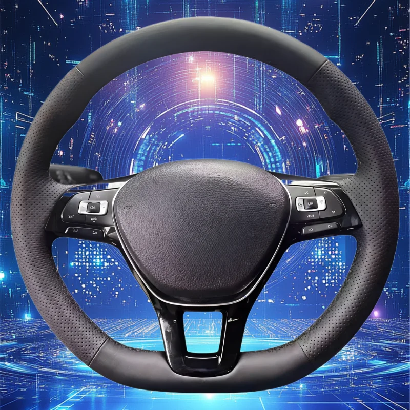 For 19-20 Volkswagen Touareg Hand-stitched Car Steering Breathable; wear-resistant; skid-proof full coverage modification desig
For 19-20 Volkswagen Touareg Hand-stitched Car Steering Breathable; wear-resistant; skid-proof full coverage modification desig