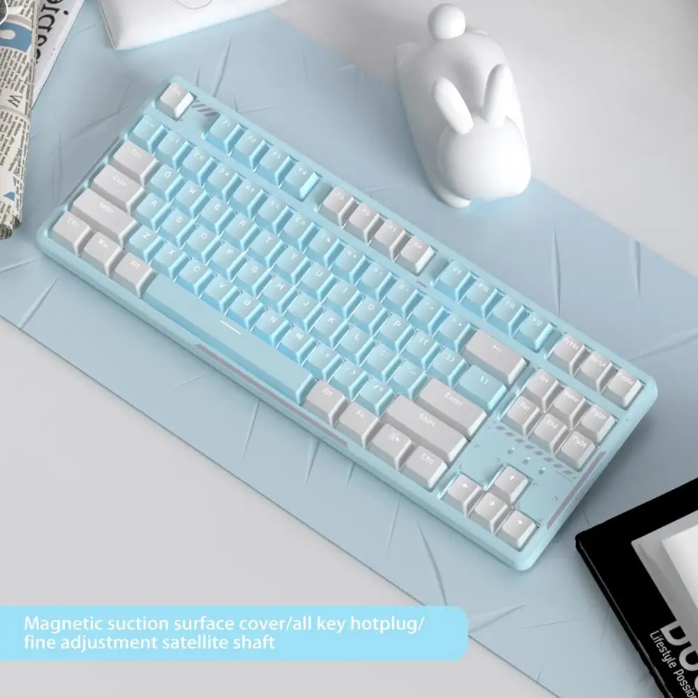 Wired Keyboard Reliable Plug Play Noise Reduction 87 Keys Metal Panel Mechanical Keyboard Computer Accessories
Wired Keyboard Reliable Plug Play Noise Reduction 87 Keys Metal Panel Mechanical Keyboard Computer Accessories