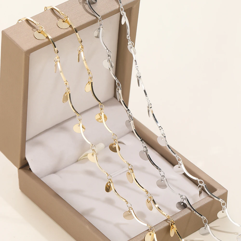 1Meter/Pack 15mm 14/18K Gold Color Plated Chains with Round Pendants for DIY Bracelet Necklace Jewelry Making Accessories
1Meter/Pack 15mm 14/18K Gold Color Plated Chains with Round Pendants for DIY Bracelet Necklace Jewelry Making Accessories