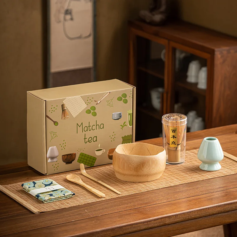 5-7PCS Bamboo Matcha Tea Set Song Dynasty Diancha Tools Matcha Bowl Whisk Holder Stirrer Gift Set For Tea Lovers
5-7PCS Bamboo Matcha Tea Set Song Dynasty Diancha Tools Matcha Bowl Whisk Holder Stirrer Gift Set For Tea Lovers