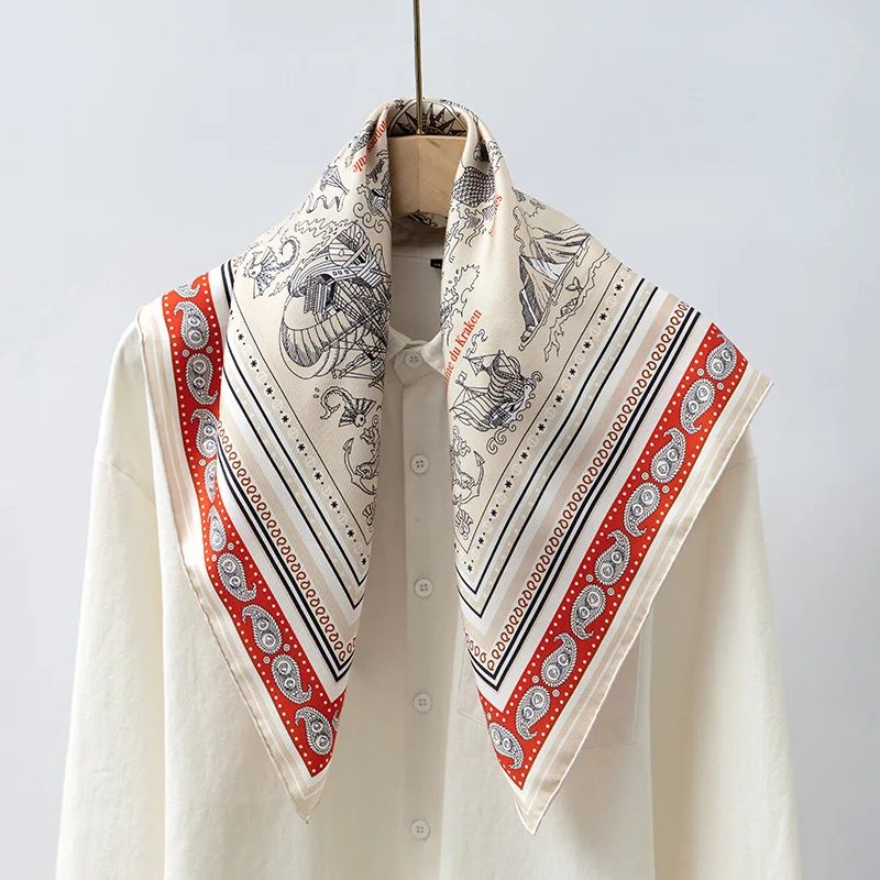 High quality heavyweight twill silk scarf for women in spring, versatile handmade rolled edge 100% mulberry silk 70 square scarf
High quality heavyweight twill silk scarf for women in spring, versatile handmade rolled edge 100% mulberry silk 70 square scarf