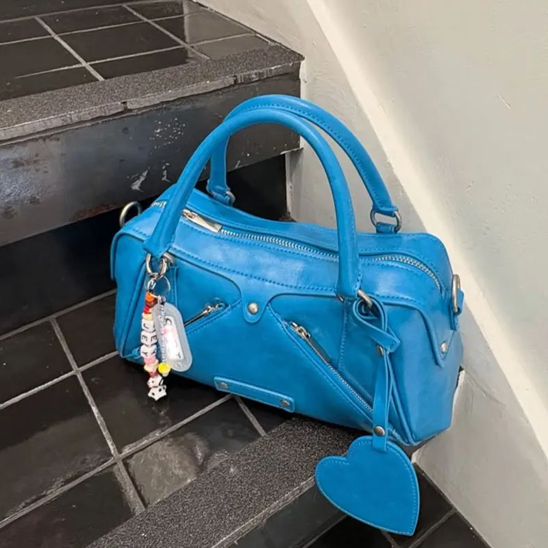 Punk Studded Women's Bag NEW Fashion Designer Bags for Women Top-handle Handbag Female Soft PU Leather Shoulder Bag Shopper Tote
Punk Studded Women's Bag NEW Fashion Designer Bags for Women Top-handle Handbag Female Soft PU Leather Shoulder Bag Shopper Tote