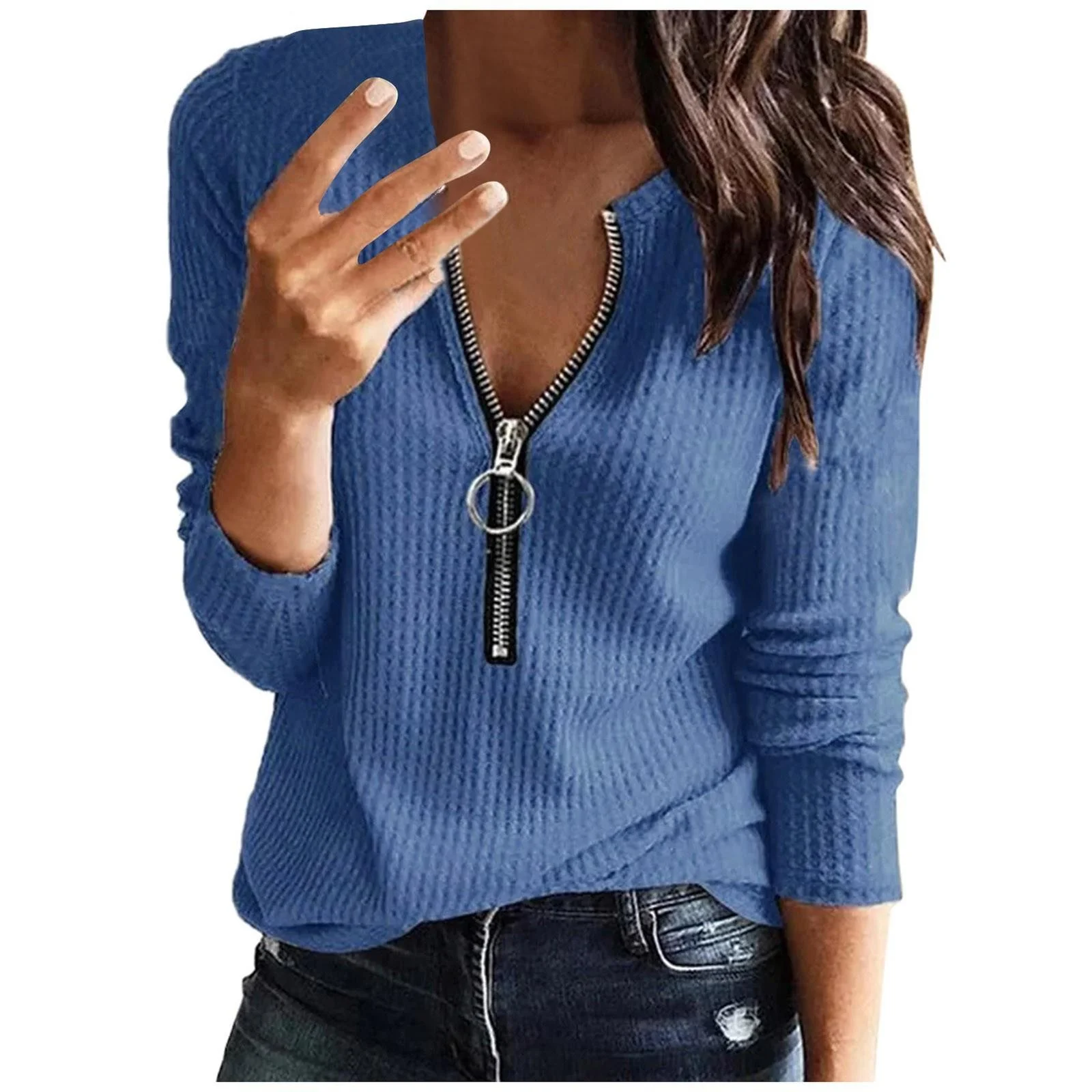 One-Handed Pullover Zipper Sle Women's irt Casual Comfortable Design Cusizable Workwear Personalized Service
One-Handed Pullover Zipper Sle Women's irt Casual Comfortable Design Cusizable Workwear Personalized Service