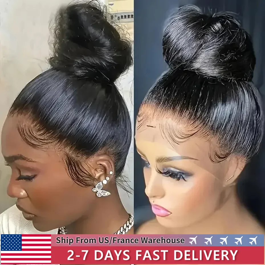 360 Lace 180% Density Human Hair Wigs Straight 13x4 13x6 Lace Front Wig Human Hair For Women PrePlucked 4X4 Lace Closure Wigs
360 Lace 180% Density Human Hair Wigs Straight 13x4 13x6 Lace Front Wig Human Hair For Women PrePlucked 4X4 Lace Closure Wigs