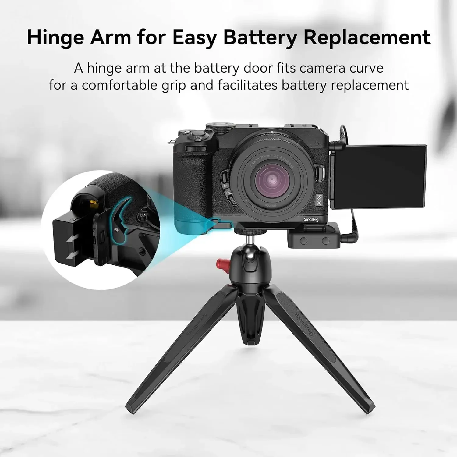 New SmallRig Z 30 Baseplate for Nikon Z 30 Camera Baseplate Camera Grip with Built-in Cold Shoe Mount and Quick Release Plate -
New SmallRig Z 30 Baseplate for Nikon Z 30 Camera Baseplate Camera Grip with Built-in Cold Shoe Mount and Quick Release Plate -