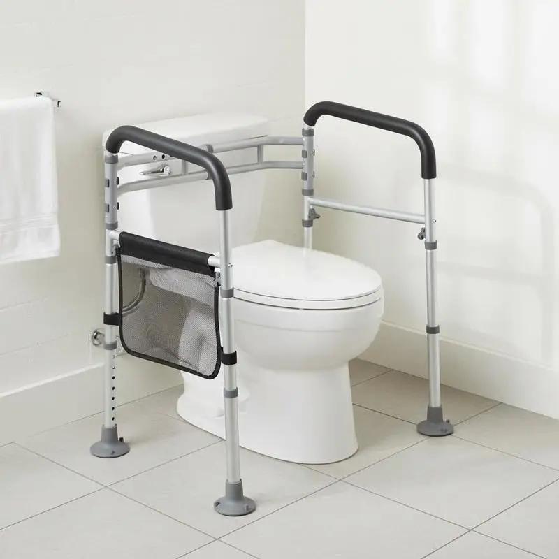 Adjustable Bathroom Safety Frame 20x18x26 Inch For Home Hospital Nursing Center, Foldable Commode Support Grab Bar Reinforced Aluminum Alloy Structure Seniors Pregnant Women Injured Mobility Aid Device
Adjustable Bathroom Safety Frame 20x18x26 Inch For Home Hospital Nursing Center, Foldable Commode Support Grab Bar Reinforced Aluminum Alloy Structure Seniors Pregnant Women Injured Mobility Aid Device