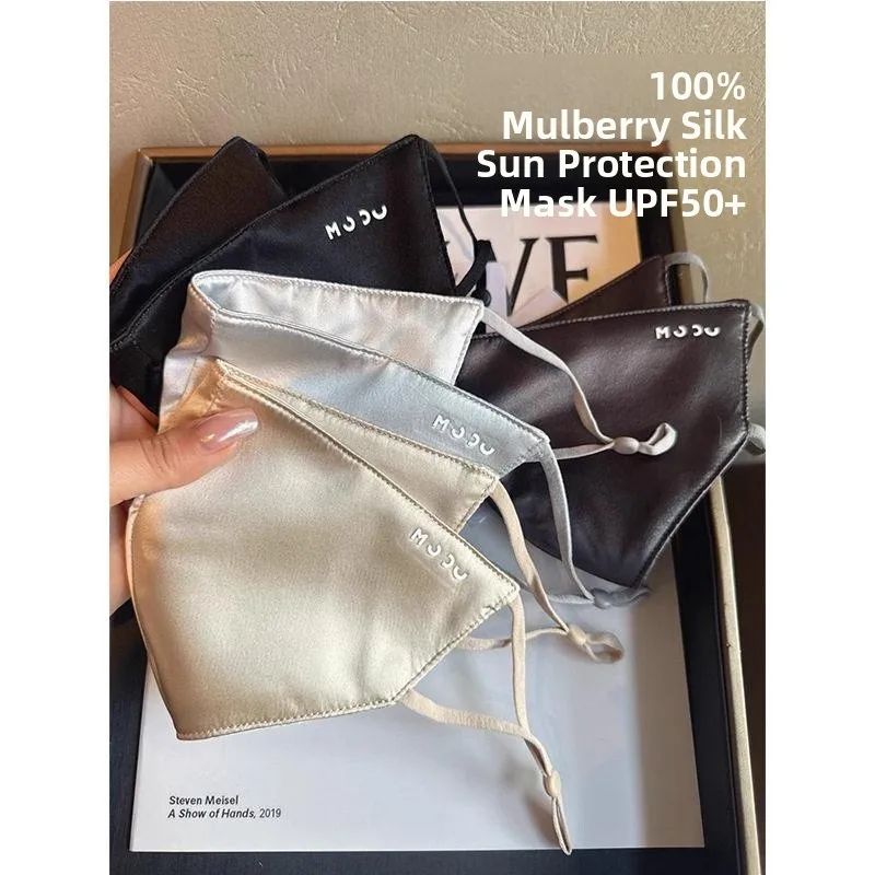 100% Silk Women's Sunscreen Mask Lightweight Breathable UV Protection Medical Beauty Silk Face Mask for Summer
100% Silk Women's Sunscreen Mask Lightweight Breathable UV Protection Medical Beauty Silk Face Mask for Summer