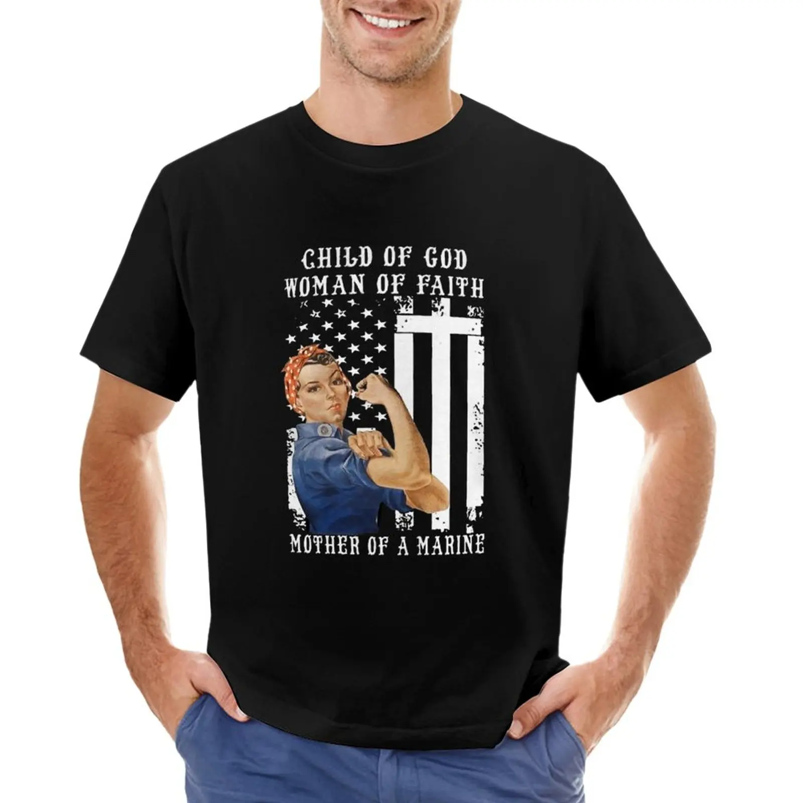 Child of God Woman of Faith Mother of A Marine T-Shirt sublime boys animal print summer tops mens white t shirts
Child of God Woman of Faith Mother of A Marine T-Shirt sublime boys animal print summer tops mens white t shirts