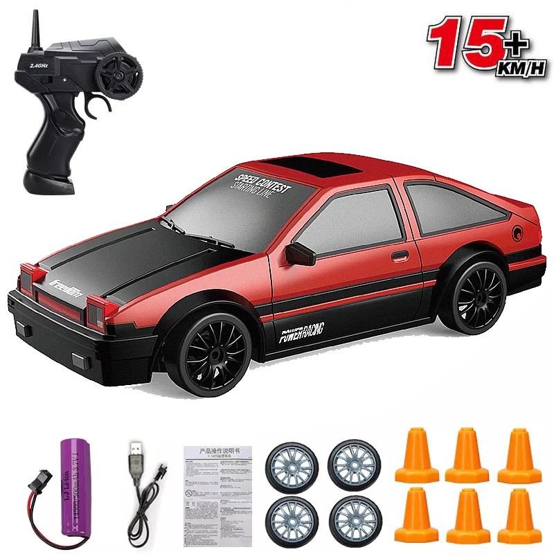 2.4G Drift Rc Car 4WD RC Drift High Speed Car Toy Remote Control Car Model AE86 Vehicle Racing Car Model Children Christmas Gift
2.4G Drift Rc Car 4WD RC Drift High Speed Car Toy Remote Control Car Model AE86 Vehicle Racing Car Model Children Christmas Gift
