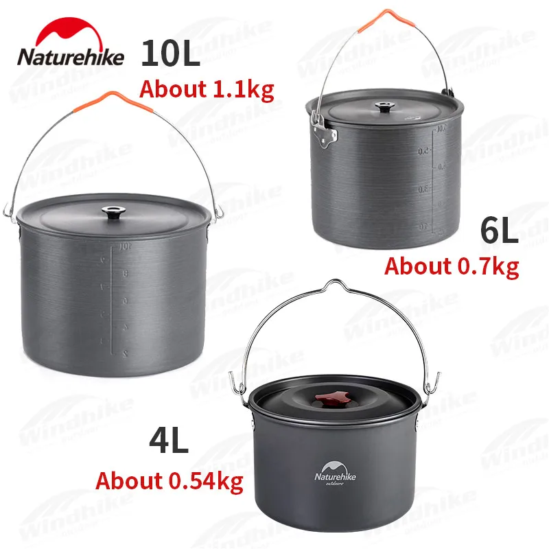 Туристическая посуда Naturehike 4L, легкий котелок с крючком, алюминиевый штатив, на 4-6 персон, посуда для пикника, походов
Туристическая посуда Naturehike 4L, легкий котелок с крючком, алюминиевый штатив, на 4-6 персон, посуда для пикника, походов