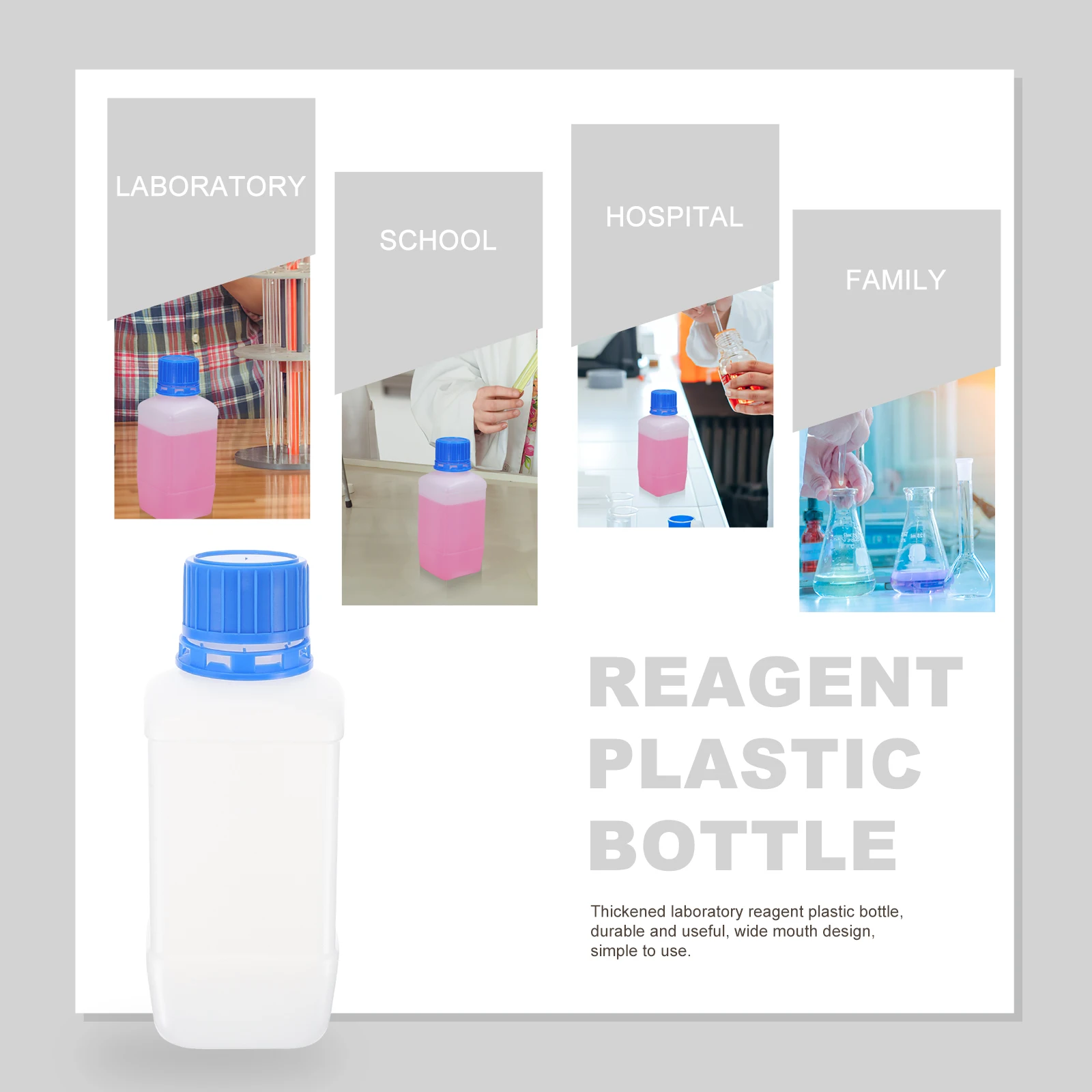 5pcs Transparent Wide Mouth Plastic Bottles 250ml Reagent Square Plastic Bottle With Caps Lab Chemical Storage Leak Proof Bottle
5pcs Transparent Wide Mouth Plastic Bottles 250ml Reagent Square Plastic Bottle With Caps Lab Chemical Storage Leak Proof Bottle