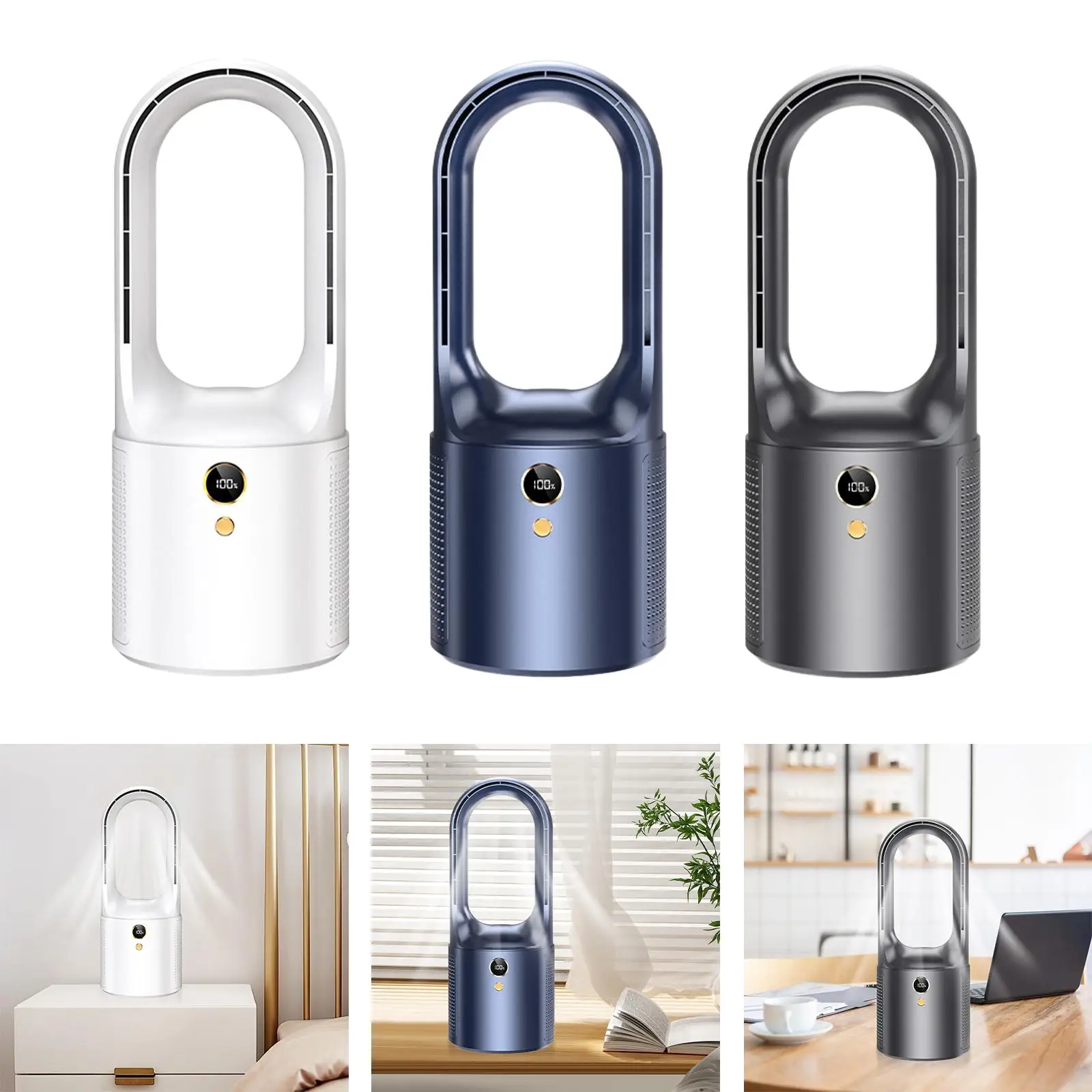 Безлопастной вентилятор с USB-зарядкой, 6 скоростей, сенсорное управление, 13 дюймов, настольный вентилятор для спальни, дома, лета, для использования в помещении
Безлопастной вентилятор с USB-зарядкой, 6 скоростей, сенсорное управление, 13 дюймов, настольный вентилятор для спальни, дома, лета, для использования в помещении