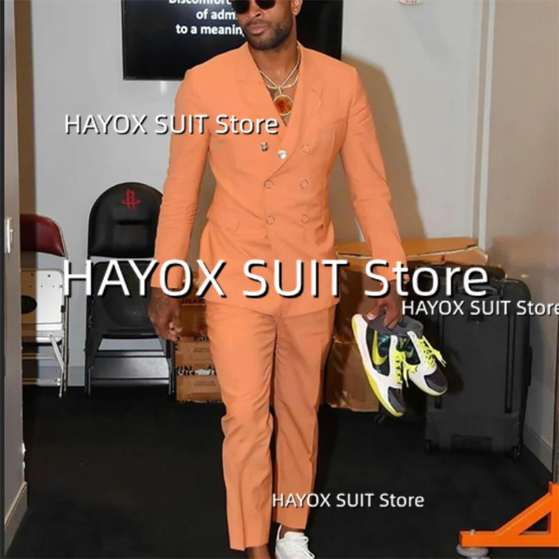 Men's Suits 2 Piece Slim Fit Double Breasted Jacket Pants Fashion Wedding Groom Ball Blazer Set Tuxedo
Men's Suits 2 Piece Slim Fit Double Breasted Jacket Pants Fashion Wedding Groom Ball Blazer Set Tuxedo