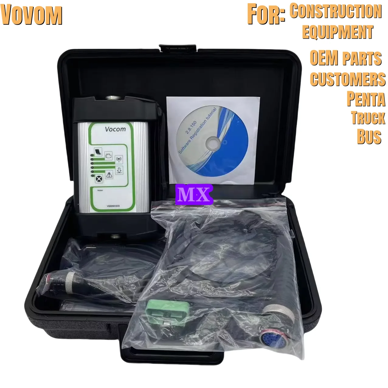 Vocom 88890300 Penta Diagnostic Tools for Truck, Bus, Construction Equipment, and OEM Parts Customers
Vocom 88890300 Penta Diagnostic Tools for Truck, Bus, Construction Equipment, and OEM Parts Customers