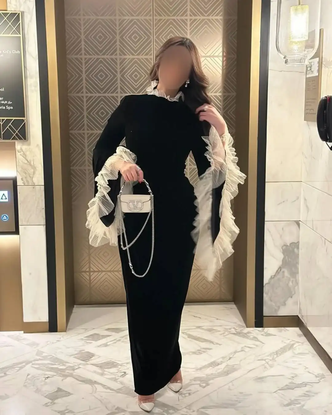 Customized Graceful Velour Ruffles Evening Dresses Temperament Long Sleeves High Neckline Prom Dress Custom Size Party Dress
Customized Graceful Velour Ruffles Evening Dresses Temperament Long Sleeves High Neckline Prom Dress Custom Size Party Dress
