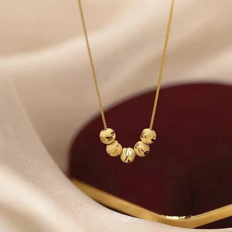 925 sterling silver transfer bead necklace female light luxury niche 2024 new exploding collarbone chain Valentine's Day gift fo
925 sterling silver transfer bead necklace female light luxury niche 2024 new exploding collarbone chain Valentine's Day gift fo