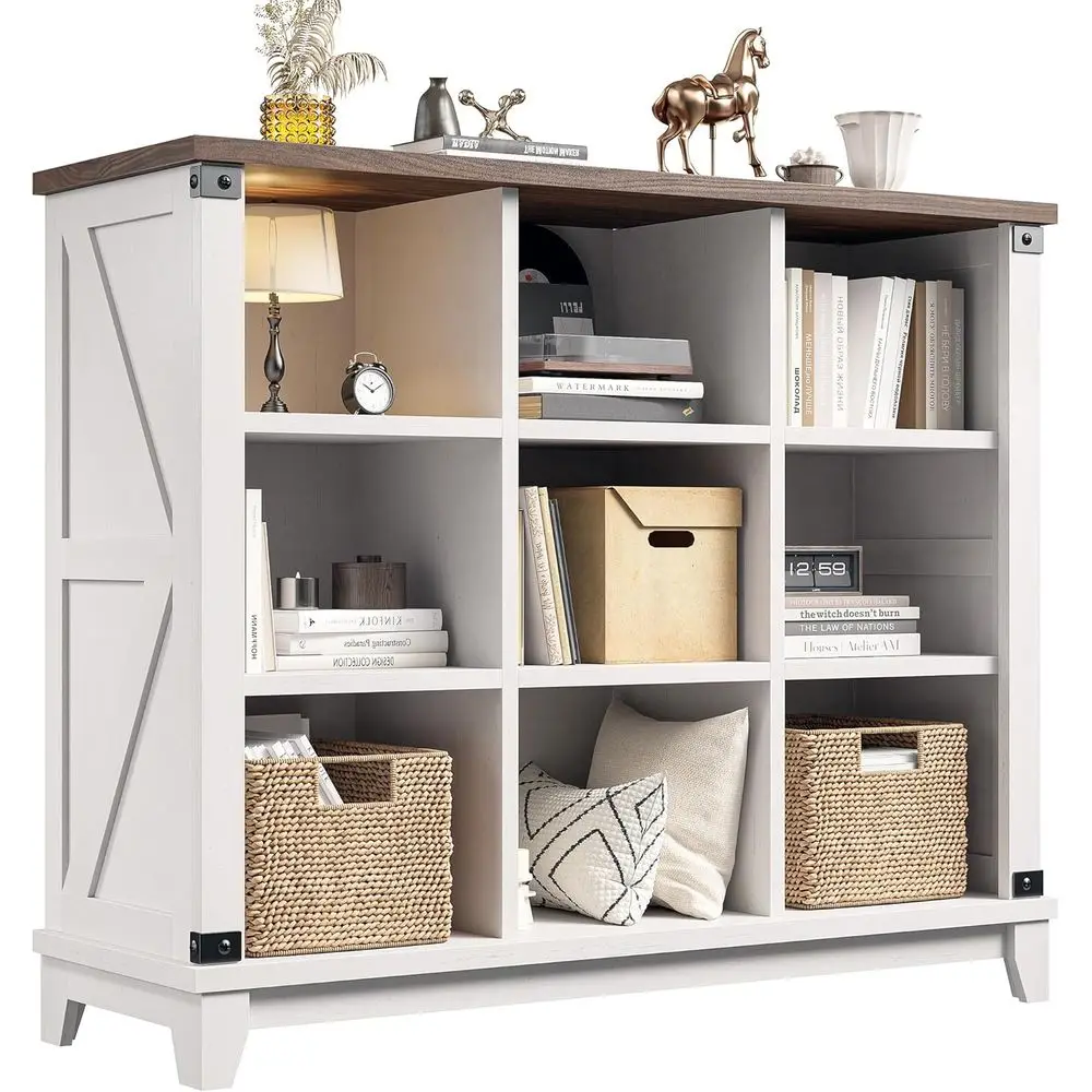 9 Cube Storage Organizer - White Bookshelf for Bedroom and Home Office
9 Cube Storage Organizer - White Bookshelf for Bedroom and Home Office