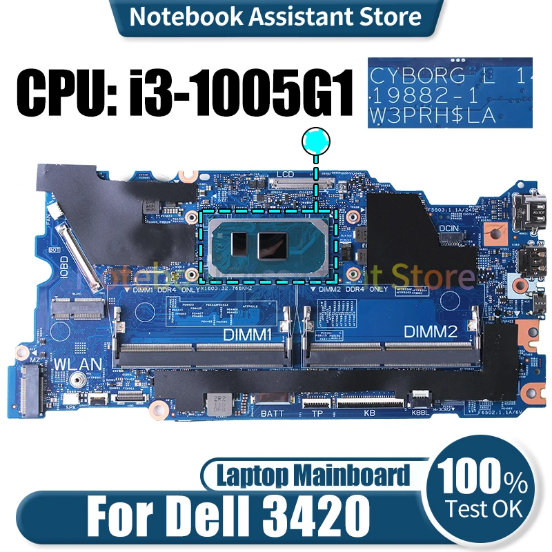 Материнская плата для ноутбука Dell 3420 19882-1 02HKD4 i3-1005G 1 Материнская плата для ноутбука
Материнская плата для ноутбука Dell 3420 19882-1 02HKD4 i3-1005G 1 Материнская плата для ноутбука