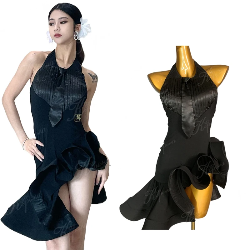 2026 New Latin Dance Dress For Women Sexy Hanging Neck Fishbone Skirts Adult Female Chacha Rumba Latin Competition Wear DQS19440
2026 New Latin Dance Dress For Women Sexy Hanging Neck Fishbone Skirts Adult Female Chacha Rumba Latin Competition Wear DQS19440