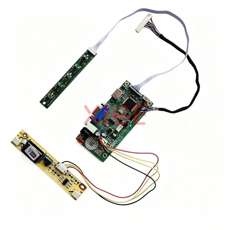 LCD Display Drive Controller Board Fit LP150X12 B150XN05 QD15XL11 QD15XL15 1024*768 30 Pin LVDS VGA+HDMI 1024x768 2-CCFL Kit DIY
LCD Display Drive Controller Board Fit LP150X12 B150XN05 QD15XL11 QD15XL15 1024*768 30 Pin LVDS VGA+HDMI 1024x768 2-CCFL Kit DIY