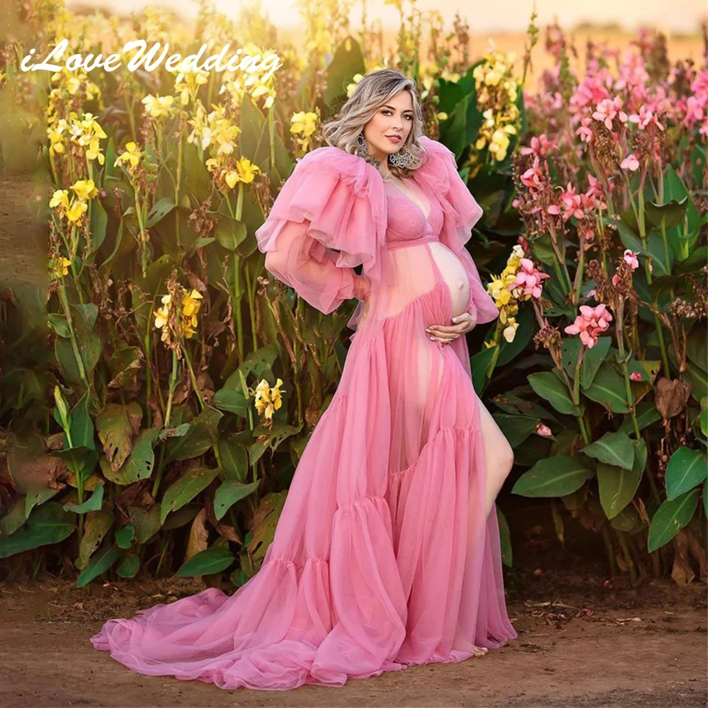 ILoveWedding Pink Maternity Dress for Photo Shoot Front Split Long Sleeves A-Line Sleepwear Custom Photography Baby Shower Gowns
ILoveWedding Pink Maternity Dress for Photo Shoot Front Split Long Sleeves A-Line Sleepwear Custom Photography Baby Shower Gowns
