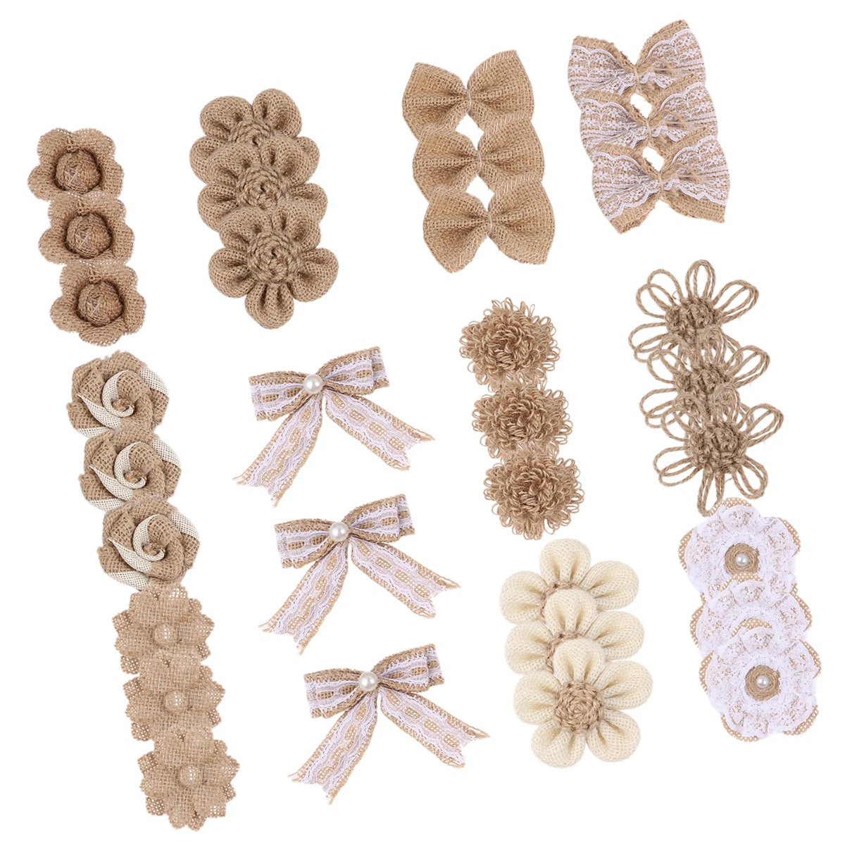 33 Pcs Linen Flowers Craft Handmade Lightweight Durable DIY Party Decoration Christmas Vintage Accessories Burlap Flower Bowknot
33 Pcs Linen Flowers Craft Handmade Lightweight Durable DIY Party Decoration Christmas Vintage Accessories Burlap Flower Bowknot