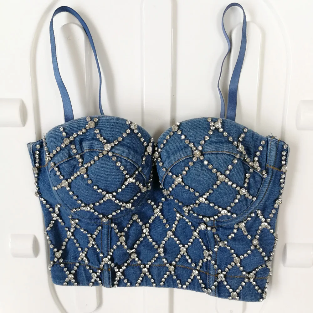 Женский джинсовый топ без бретелек по индивидуальному заказу со стальным кольцом, формирующая сетка, яркий жилет с бриллиантами, бисером для ногтей, сексуальный бюстгальтер, сексуальное женское белье
Женский джинсовый топ без бретелек по индивидуальному заказу со стальным кольцом, формирующая сетка, яркий жилет с бриллиантами, бисером для ногтей, сексуальный бюстгальтер, сексуальное женское белье