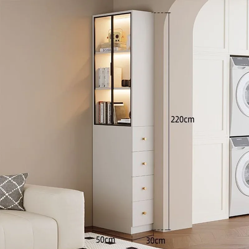 Side pull-out cabinet Living room sofa side cabinet Side cabinet Corner with glass door Display Storage bookcase
Side pull-out cabinet Living room sofa side cabinet Side cabinet Corner with glass door Display Storage bookcase