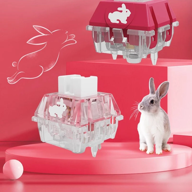 Бесшумный переключатель TTC Rabbit, версия RGB, прозрачный розовый, 5 контактов, 42 г, пользовательские механические переключатели клавиатуры, быстрая скорость, тонкая смазка
Бесшумный переключатель TTC Rabbit, версия RGB, прозрачный розовый, 5 контактов, 42 г, пользовательские механические переключатели клавиатуры, быстрая скорость, тонкая смазка