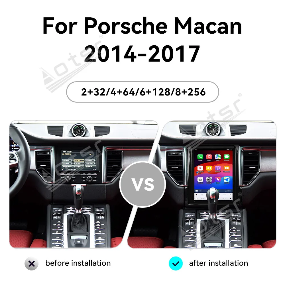 10.4 Inch Android 13 CarPlay Car Radio For Porsche Macan 2014-2017 AI Touch Screen Multimedia Player GPS Navigation DSP Headunit
10.4 Inch Android 13 CarPlay Car Radio For Porsche Macan 2014-2017 AI Touch Screen Multimedia Player GPS Navigation DSP Headunit