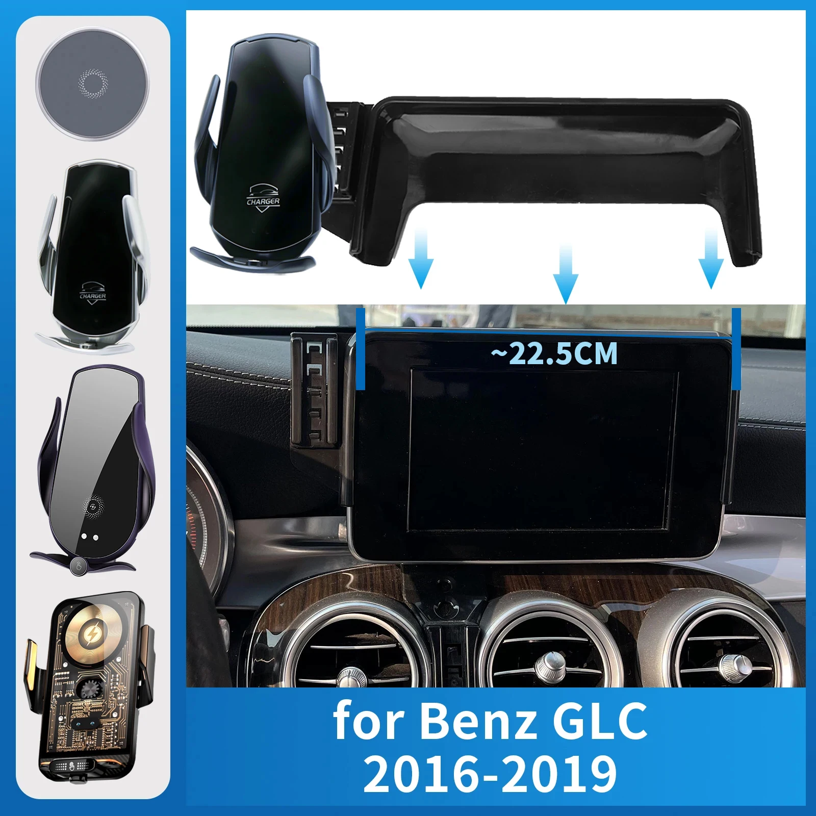 Car Mobile Phone Holder for Mercedes-Benz GLC 2016-2019 (7.0in) X253 C253 GPS Bracket Charging Stand Auto Accessories
Car Mobile Phone Holder for Mercedes-Benz GLC 2016-2019 (7.0in) X253 C253 GPS Bracket Charging Stand Auto Accessories
