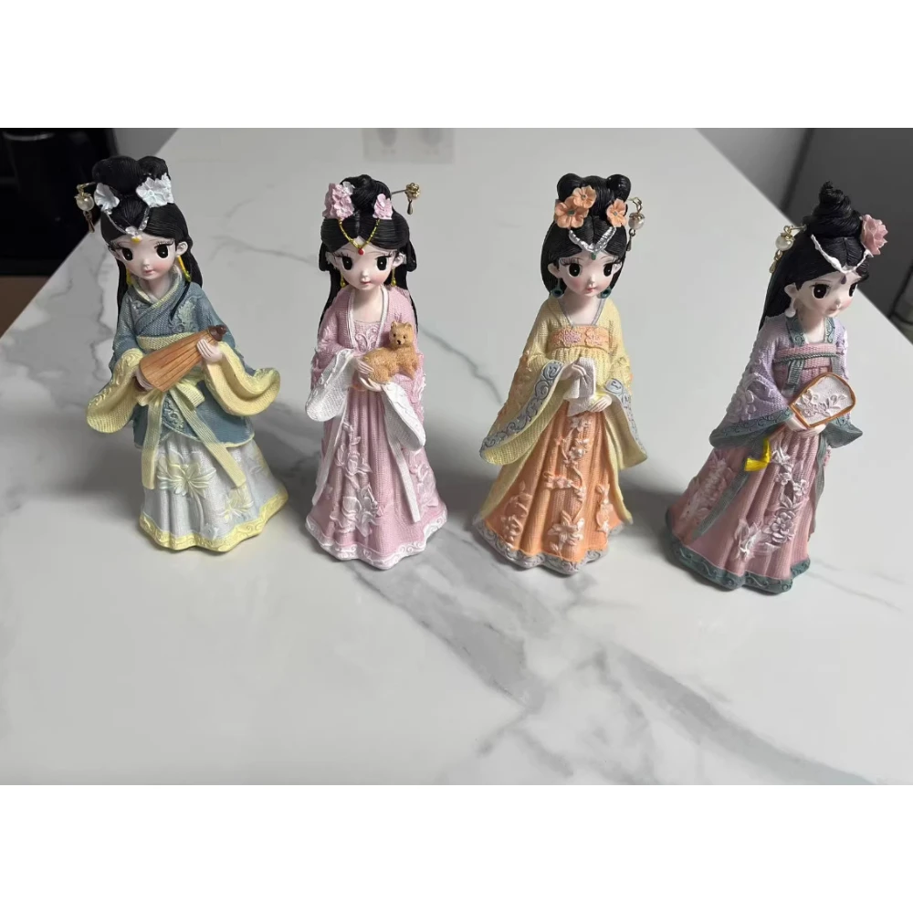 Personalised Cartoon Delicate Chinese Style Hanfu Girl Ornament Vintage Resin Home Desktop Decoration Girl Birthday Gift
Personalised Cartoon Delicate Chinese Style Hanfu Girl Ornament Vintage Resin Home Desktop Decoration Girl Birthday Gift