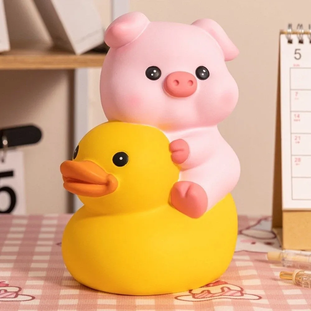 Vinyl Pig Vinyl Piggy Bank Animal Pig Duck Riding Pig Money Jar Good Luck Fall Protection Coin Saving Box Festive Occasions
Vinyl Pig Vinyl Piggy Bank Animal Pig Duck Riding Pig Money Jar Good Luck Fall Protection Coin Saving Box Festive Occasions