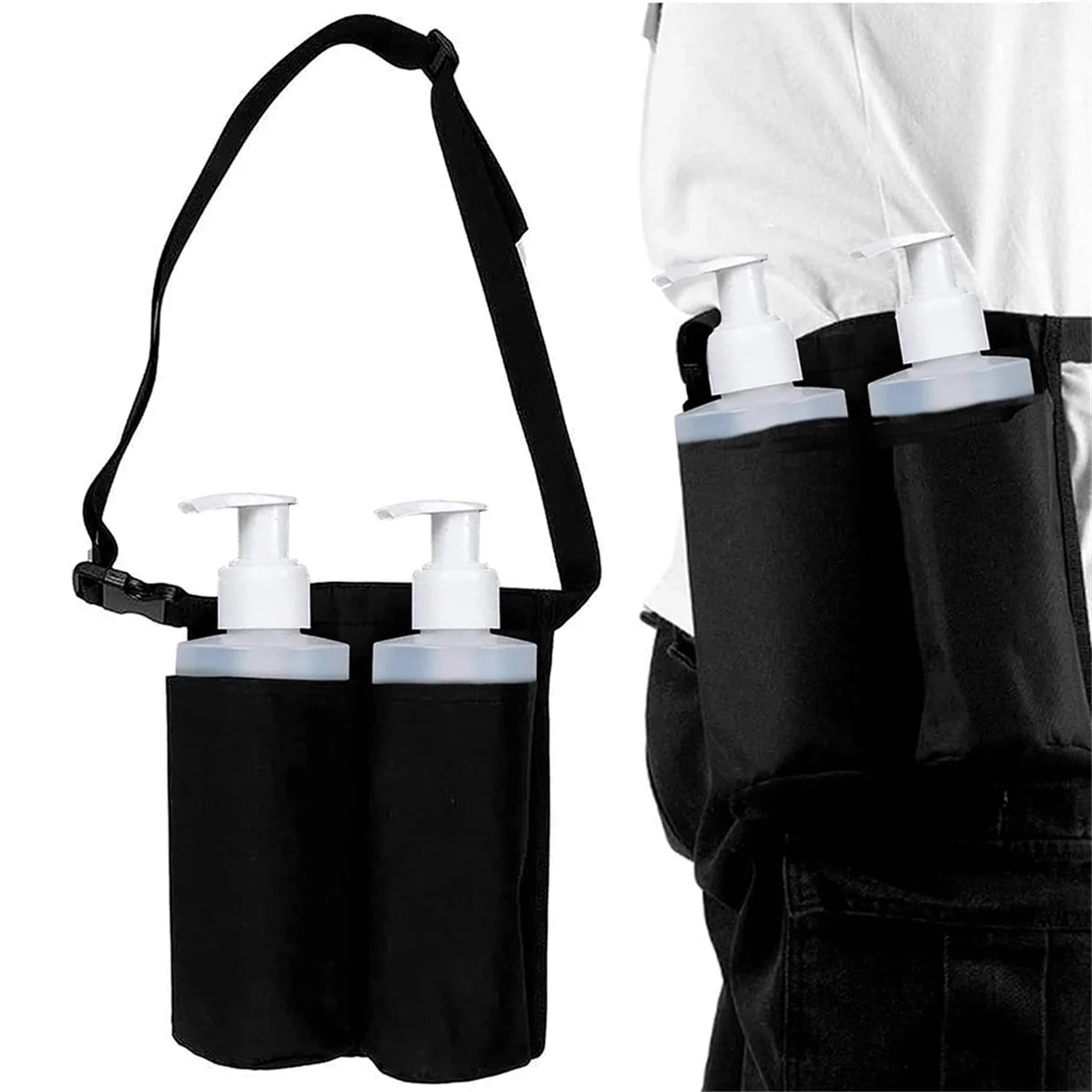 NEW Massage Holster 2 Pocket, Adjustable Massage Lotion Oil Holster Bottle Bag for Therapist
NEW Massage Holster 2 Pocket, Adjustable Massage Lotion Oil Holster Bottle Bag for Therapist