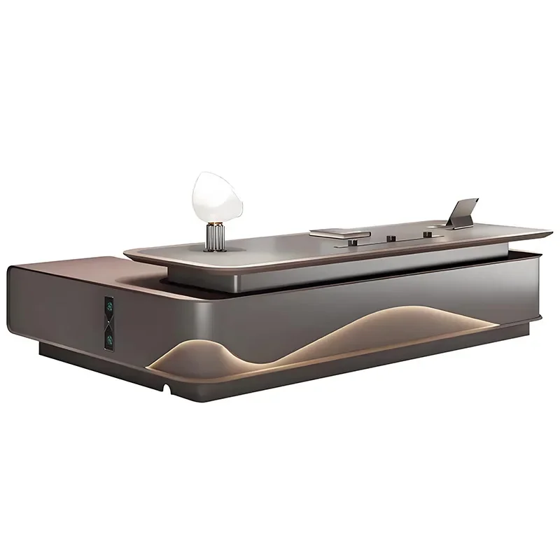 Desk Boss Table Light Luxury Simple Modern Table and Chair Combination Senior President Chairperson Taipan Desk Office Furniture
Desk Boss Table Light Luxury Simple Modern Table and Chair Combination Senior President Chairperson Taipan Desk Office Furniture