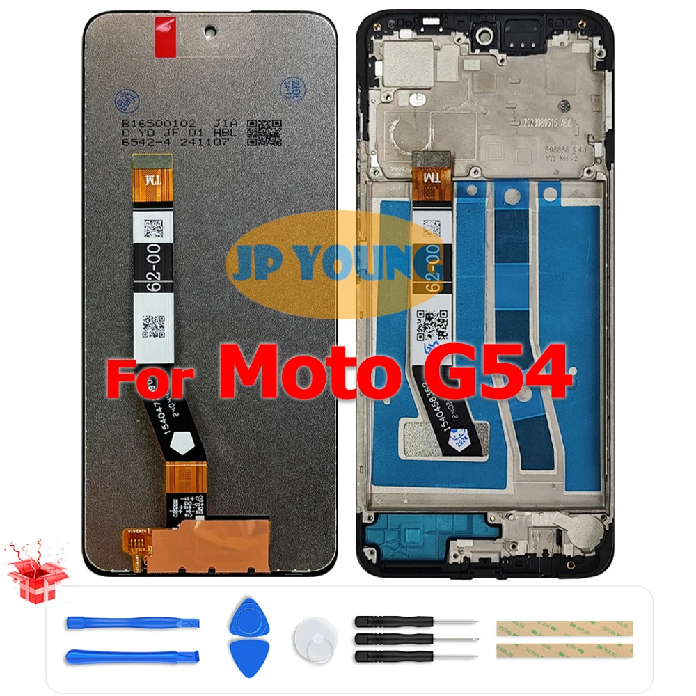 Original 6.5" LCD Touch Screen Digitizer Assembly for Motorola Moto G54 XT2343-1/XT2343-2 - Replacement
Original 6.5" LCD Touch Screen Digitizer Assembly for Motorola Moto G54 XT2343-1/XT2343-2 - Replacement