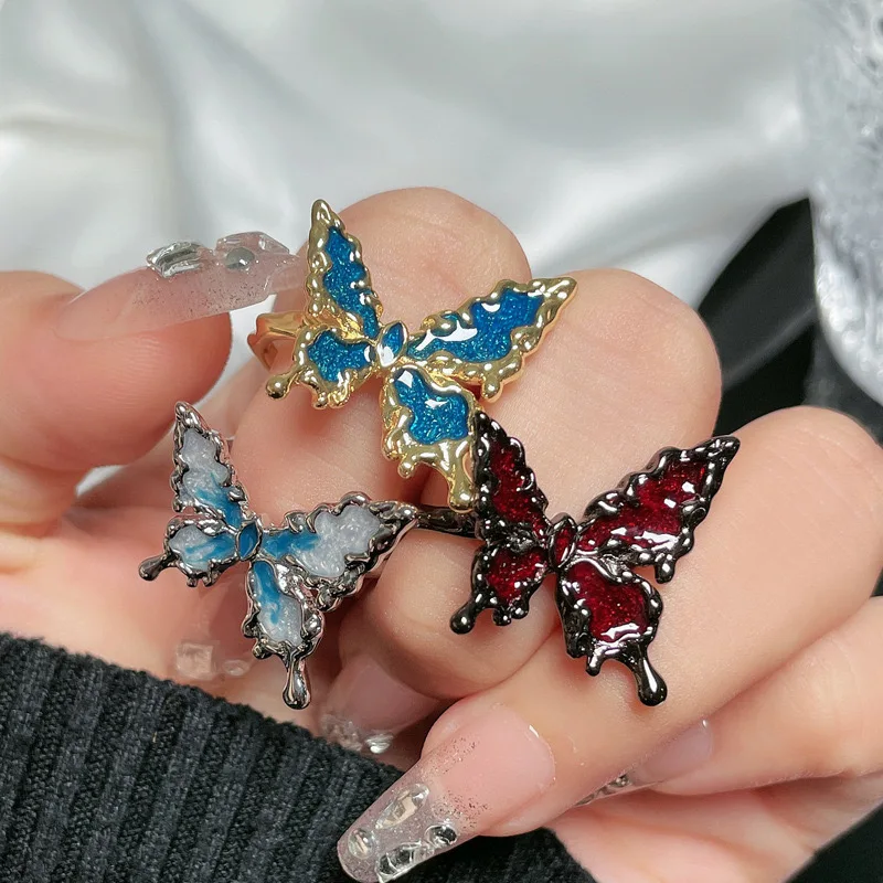 Irregular Liquid - Style Butterfly - Shaped Open - Ring, Trendy Jewelry for Women, Hypoallergenic Fashion Accessory
Irregular Liquid - Style Butterfly - Shaped Open - Ring, Trendy Jewelry for Women, Hypoallergenic Fashion Accessory