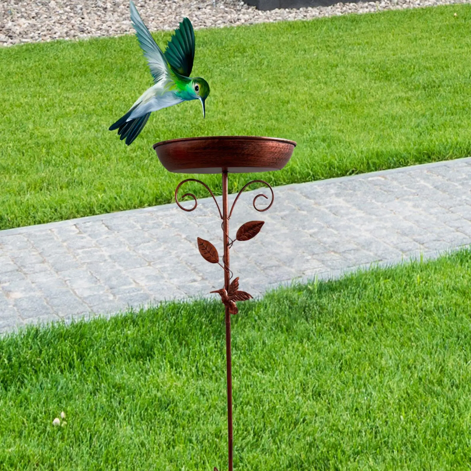 Bird Feeder Metal Bird Bath Iron Ornament with Stake 33 inch Birdfeeder Birdbath Bowl for Garden Outdoor Patio Lawn
Bird Feeder Metal Bird Bath Iron Ornament with Stake 33 inch Birdfeeder Birdbath Bowl for Garden Outdoor Patio Lawn