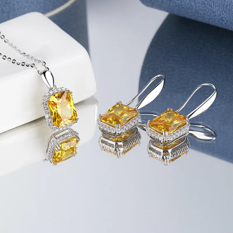 Dawn's Jewel personality high carbon diamond necklace women s925 sterling silver color treasure earrings stud simple fashion des
Dawn's Jewel personality high carbon diamond necklace women s925 sterling silver color treasure earrings stud simple fashion des