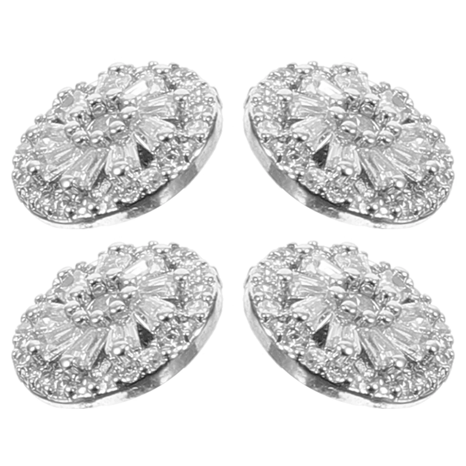 4 Pcs Crystal Buttons Vintage Suit Brass Sewing Decor Copper Plating Crafting Embellishments Shiny Charm Fashionable Versatile
4 Pcs Crystal Buttons Vintage Suit Brass Sewing Decor Copper Plating Crafting Embellishments Shiny Charm Fashionable Versatile