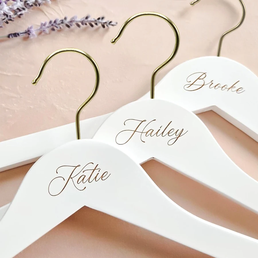 Personalized Wedding Hanger Wooden Hanger White Clothes Hangers Black Hangers, Bridal Hanger, Bridesmaid Hangers, Groom Hanger
Personalized Wedding Hanger Wooden Hanger White Clothes Hangers Black Hangers, Bridal Hanger, Bridesmaid Hangers, Groom Hanger