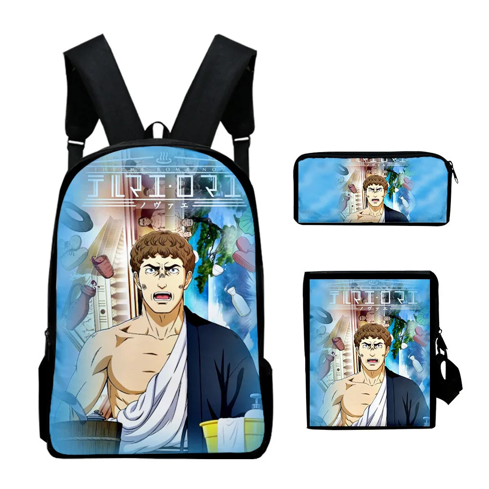 Cartoon Thermae Romae Novae 3D Print 3pcs/Set pupil School Bags Laptop Daypack Backpack Inclined shoulder bag Pencil Case
Cartoon Thermae Romae Novae 3D Print 3pcs/Set pupil School Bags Laptop Daypack Backpack Inclined shoulder bag Pencil Case
