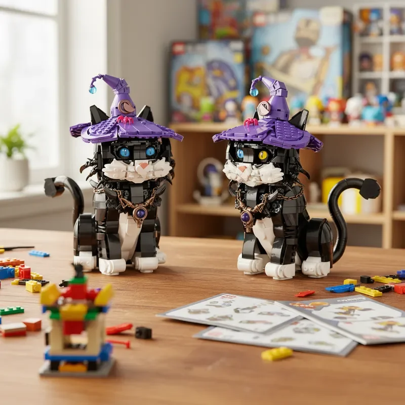 2025 креативный DIY Волшебный фильм мир Волшебный кот, набор строительных блоков MOC, сборная игрушка для детей и взрослых, подарок на день рождения, Рождество
2025 креативный DIY Волшебный фильм мир Волшебный кот, набор строительных блоков MOC, сборная игрушка для детей и взрослых, подарок на день рождения, Рождество