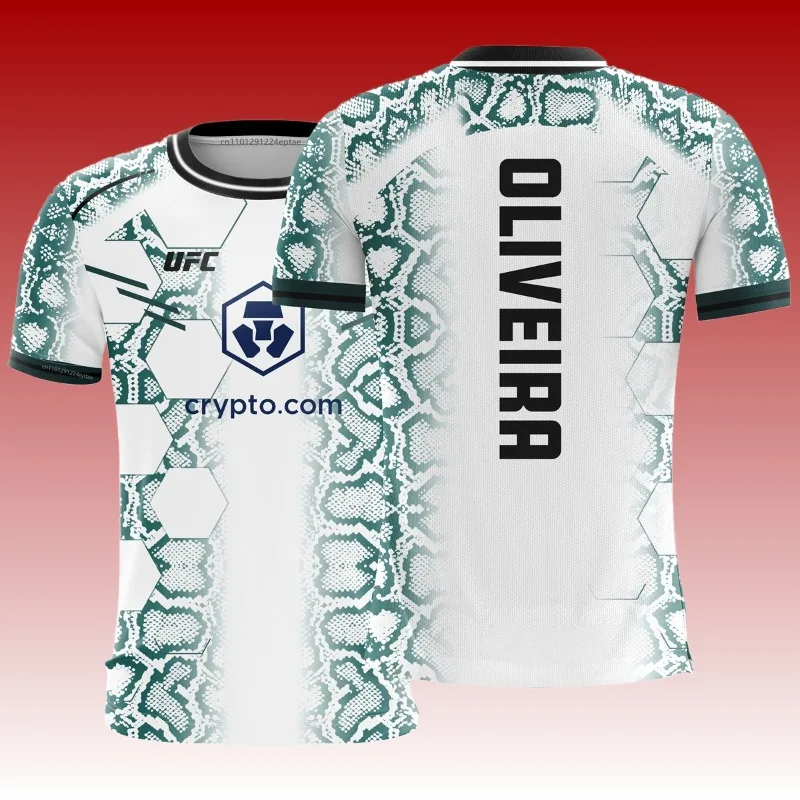 Летняя футболка UFC MMA Oliveira, бразильская смешанная мужская футболка для боевого художника, дышащая быстросохнущая футболка с ночным чемпионам
Летняя футболка UFC MMA Oliveira, бразильская смешанная мужская футболка для боевого художника, дышащая быстросохнущая футболка с ночным чемпионам