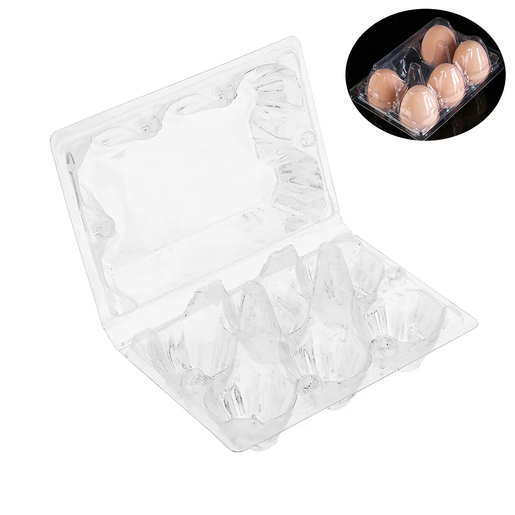5Pcs Transparent Plastic Egg Container 6 Grid Storage Box Portable Egg Carrier Compact Protector for Refrigerator
5Pcs Transparent Plastic Egg Container 6 Grid Storage Box Portable Egg Carrier Compact Protector for Refrigerator