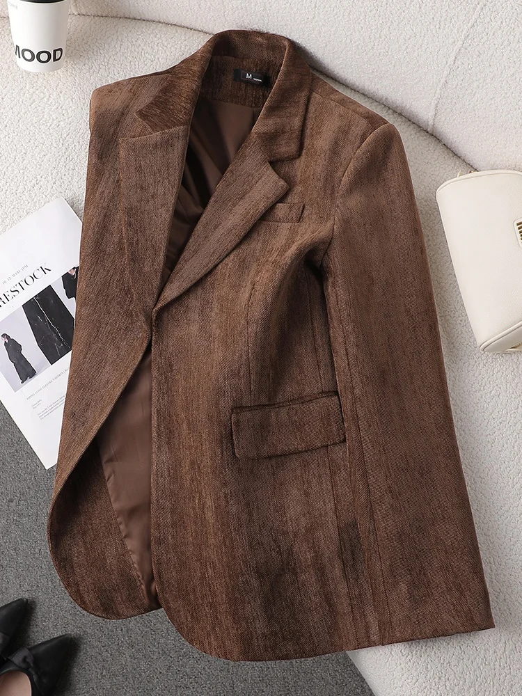 Вельветовый костюм Jaet, женский свободный крой, повседневная одежда на одной пуговице, осень-зима, кофейного цвета, модная верхняя одежда, пальто
Вельветовый костюм Jaet, женский свободный крой, повседневная одежда на одной пуговице, осень-зима, кофейного цвета, модная верхняя одежда, пальто