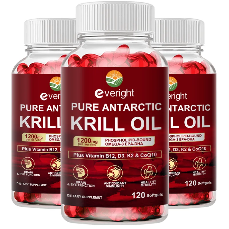 Antarctic Krill Oil 1200mg – Omega-3 EPA/DHA with Astaxanthin & Phospholipids – Supports Heart, Joint, Brain Health & Antioxidan
Antarctic Krill Oil 1200mg – Omega-3 EPA/DHA with Astaxanthin & Phospholipids – Supports Heart, Joint, Brain Health & Antioxidan