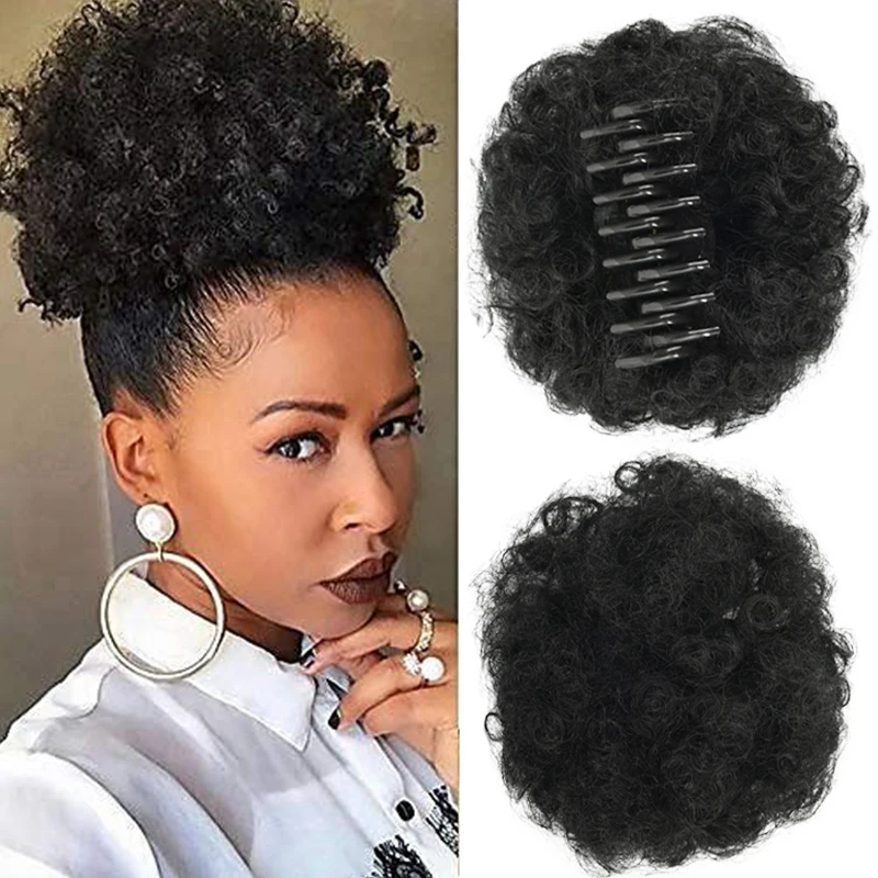 African bun hair wig, lady's big grabber, messy and fluffy hair bun, flower bud head, curly hair bun
African bun hair wig, lady's big grabber, messy and fluffy hair bun, flower bud head, curly hair bun