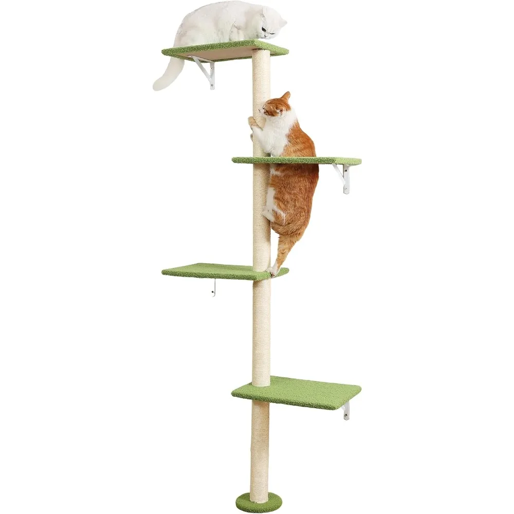 Tall Cat Scratching Posts,4 Tier Corner Cats Tree, Wall Mounted Kitten Tower,Carpeted Climbing Wall for Indoor Kitty Perching,Pl
Tall Cat Scratching Posts,4 Tier Corner Cats Tree, Wall Mounted Kitten Tower,Carpeted Climbing Wall for Indoor Kitty Perching,Pl