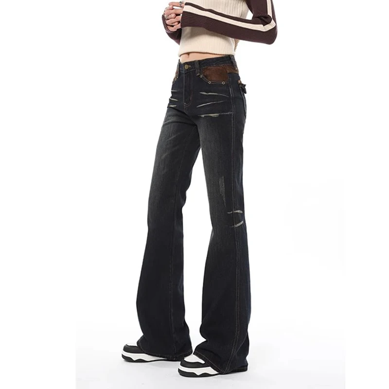 WCFCX STUDIO Flared Jeans Women Skinny Denim Autumn Korean New Fashion Retro Loose Vintage Y2k Straight Wide Leg Trousers
WCFCX STUDIO Flared Jeans Women Skinny Denim Autumn Korean New Fashion Retro Loose Vintage Y2k Straight Wide Leg Trousers